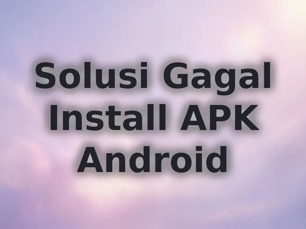 Solusi Gagal Install APK Android